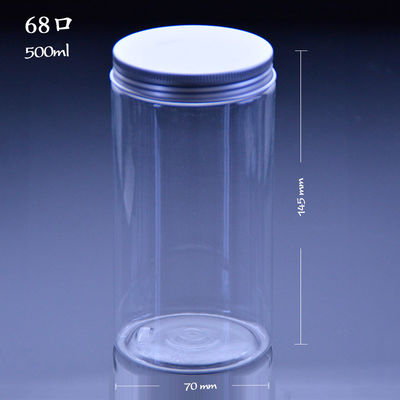 Biscuit de thé de lait Tin Straight 500ml 38mm Juice Jugs de plastique