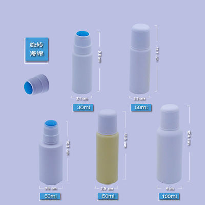 bouteille non-tissée de liniment de tissu de tête de l'éponge 120ml